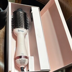 Lange White Hair Dryer Brush